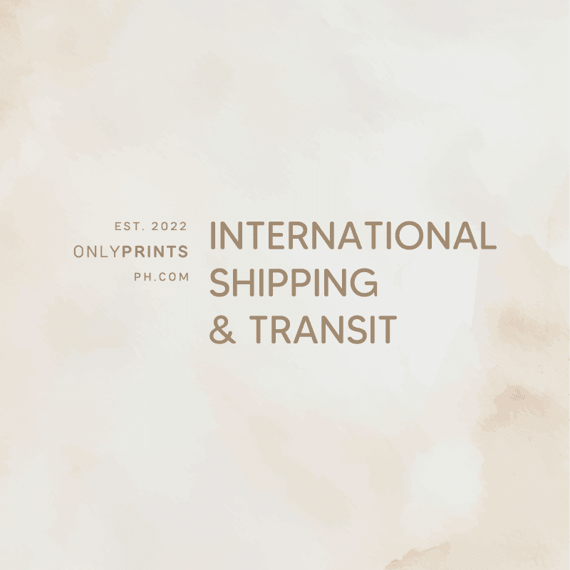 International Shipping & Transit · OnlyPrints