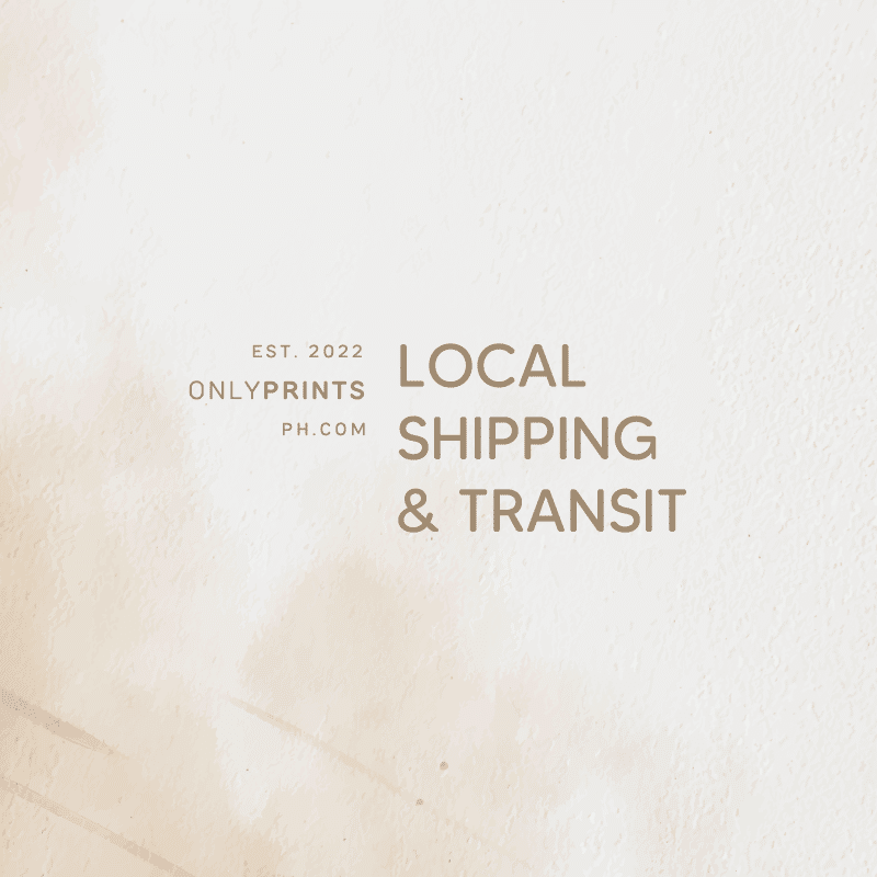 Local Shipping & Transit · OnlyPrints