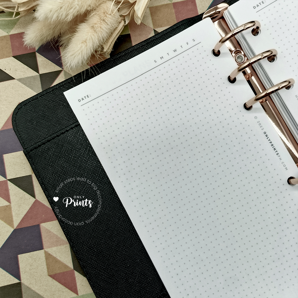 A6 Dotted Planner Inserts · OnlyPrints