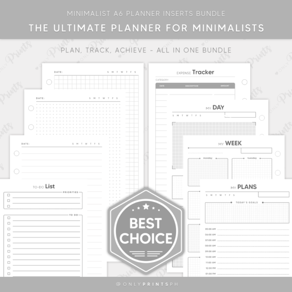 a6-planner-inserts-minimalist-collection