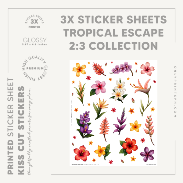 tropical-flowers-3x-sticker-sheet-set